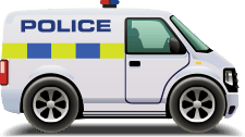 white police van london drink driving